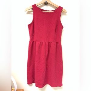 LOFT sleeveless bright pink textured mini dress size 6P